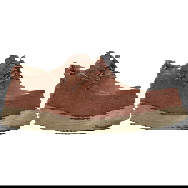 HEYDUDE Wally Suede Shoes - Dark Brown