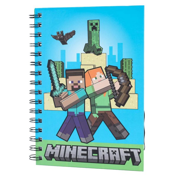 Minecraft Logo Hardback Notebook - Multicoloured