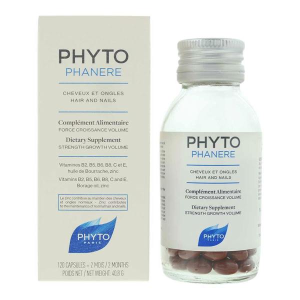 Phyto Phytophanere Dietary Supplement 120 Gel Capsules For Hair And Nails