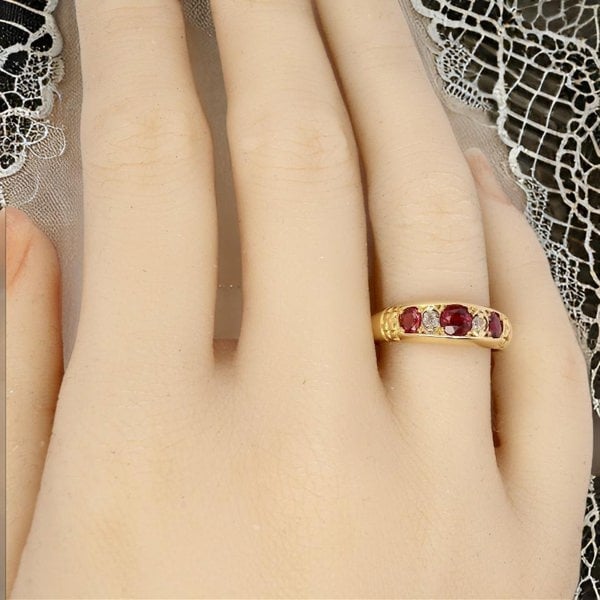 Vintage Tom A fine Edwardian Ruby and Diamond Ring