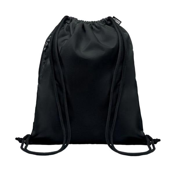 MidOcean Night Large RPET Drawstring Bag - Black - 