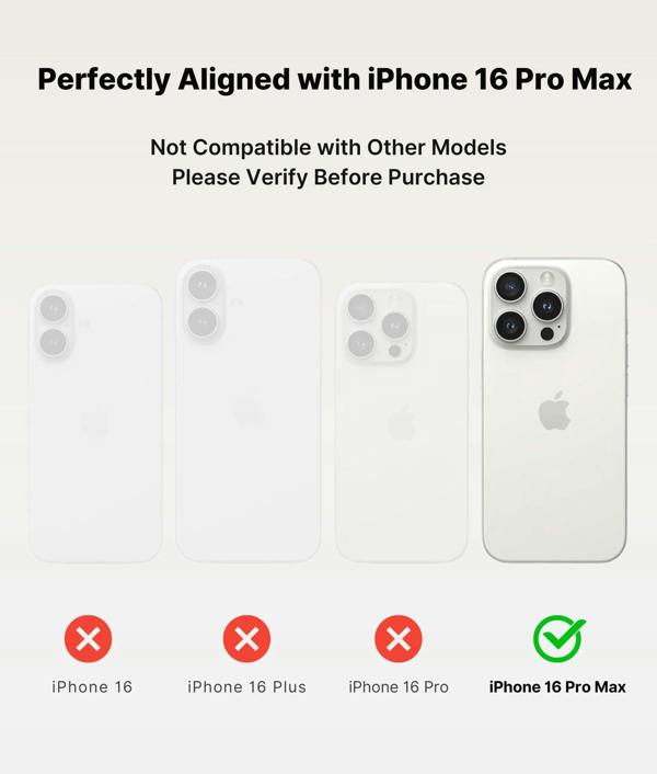 ULTRICS Magnetic Case for iPhone 16 Series, MagSafe Compatible Clear Shockproof Phone Cover