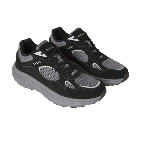 Animal Mens Ezra Leather Everyday Trainers - Dark Grey - 