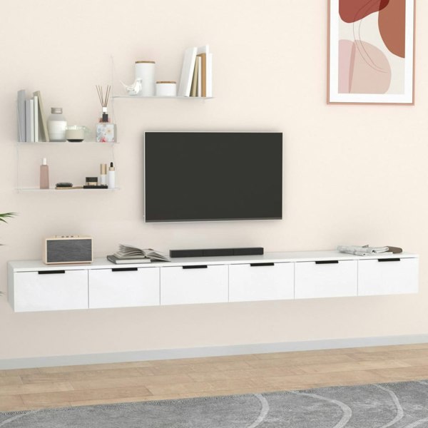 Berkfield Wall Cabinets 2 pcs White 102x30x20 cm Engineered Wood