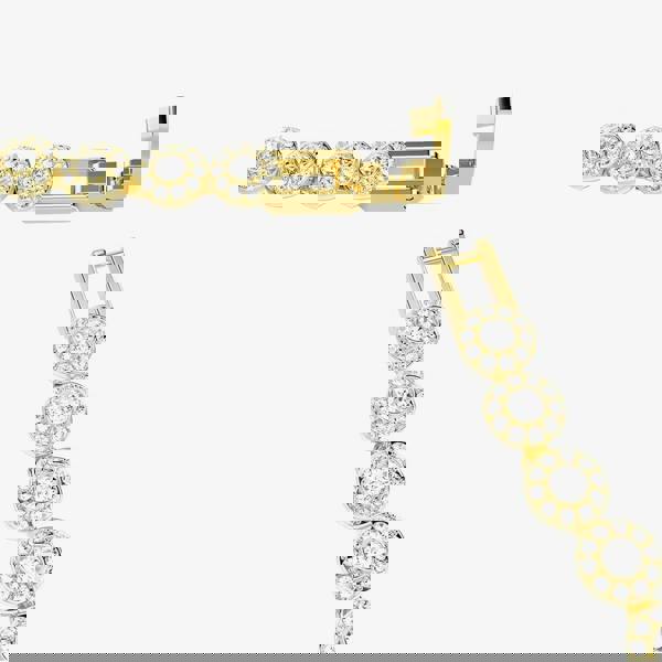 Swarovski Una Angelic Gold Tone Plated White Crystal Necklace 5751560