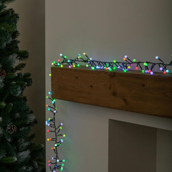 Samuel Alexander 2.5m 250 LED Colour Changing Globe Cluster Christmas String Lights