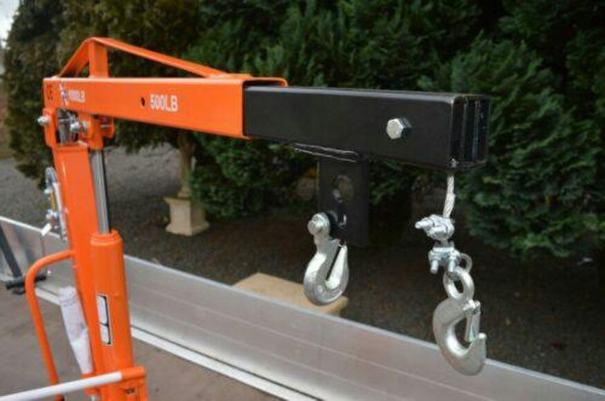 Rock Machinery 1000lb Swivel Lifting Crane With Winch