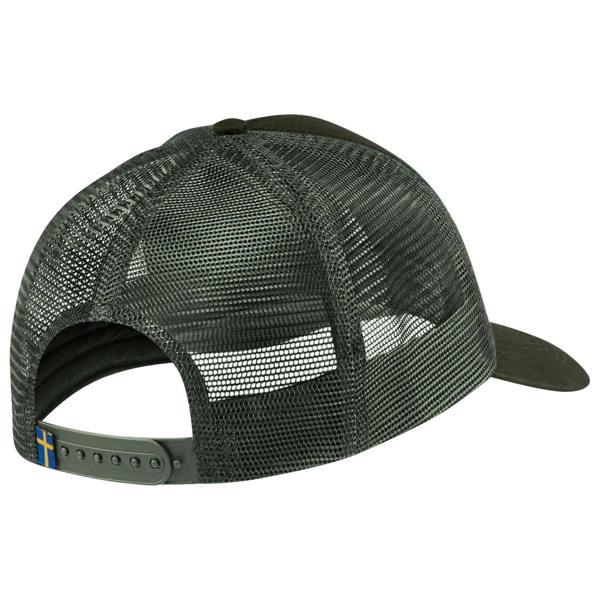 Rear view of 1960 Logo Langtradarkeps cap for Men in Deep Forest