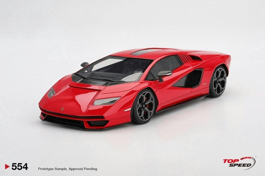MCSlots Lamborghini Countach PLI 800-4 Rosso Mars 1:18 Scale Topspeed TS0554