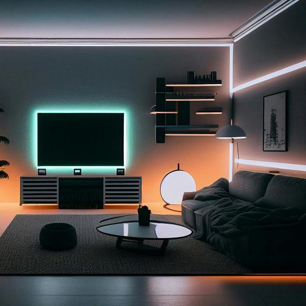 ENER-J 24V RGB+CCT COB LED Strip Lights, 5 Meter Roll (With Power Supply and Remote Controller)