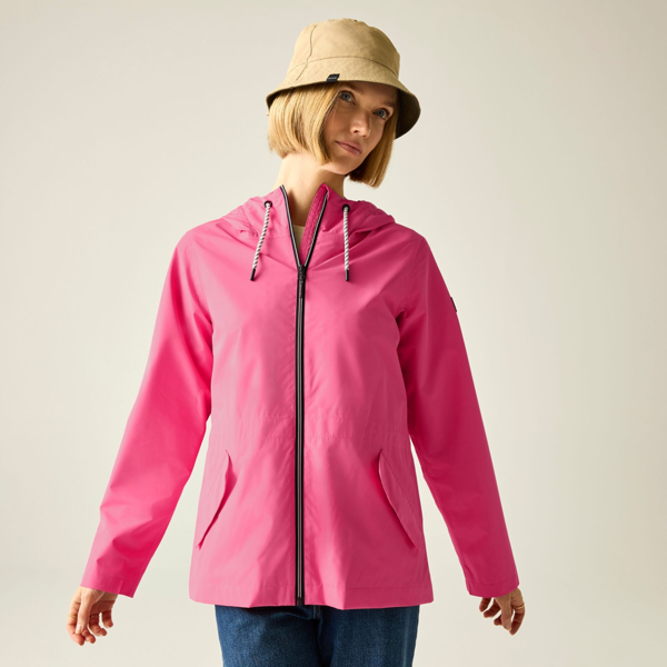 Regatta Womens Bayletta Grid Distress Waterproof Jacket - Pink Lemonade