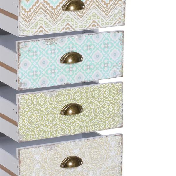 Chest of 5 Drawers Bedside Cabinet Side Storage Chest Entryway Living Room Bedroom Furniture Organizer Unit