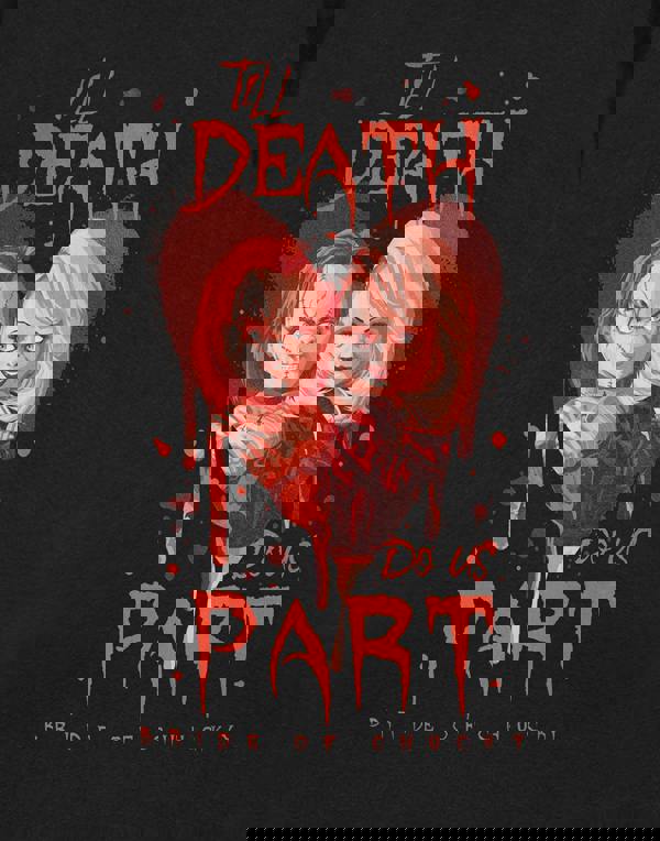 Chucky Unisex Black Heart Short Sleeved T-Shirt