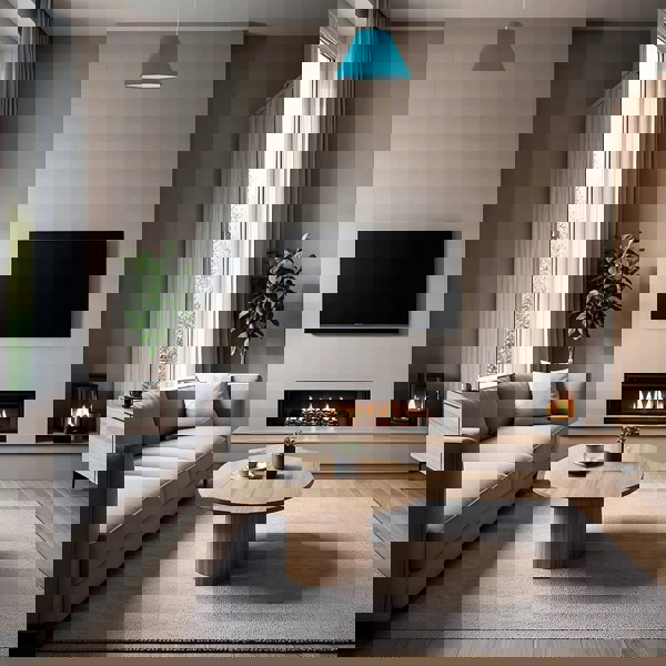 10 Inch Vivid Teal Cotton Coolie Shade for Table Lamp or Pendant Image 6