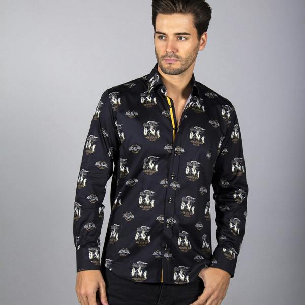 WWE: RIC FLAIR ICON PRINT SHIRT - Premium Men's Patterned Shirt by Claudio Lugli | Bold Design, Tailored Fit, Best Printed Shirts