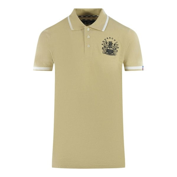 Aquascutum Tipped Aldis Polo Shirt - Beige