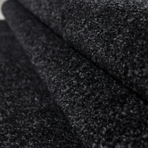 Plain Rug Black Grey Monochrome Soft Carpet Large Small Bedroom Living Room Area Mat
