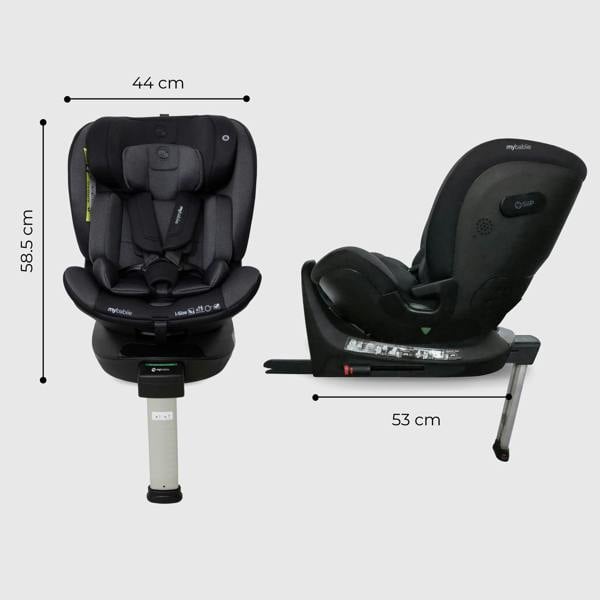 My Babiie MBCS400 Group 0+/1/2/3 iSize Car Seat - Black