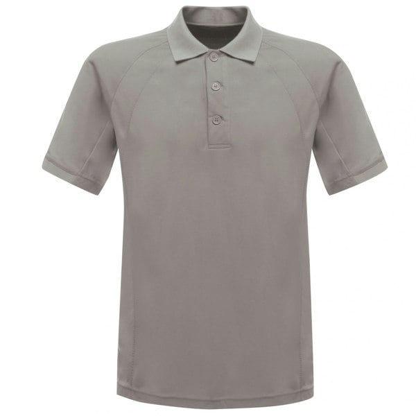 Regatta Hardwear Mens Coolweave Short Sleeve Polo Shirt - Silver Grey