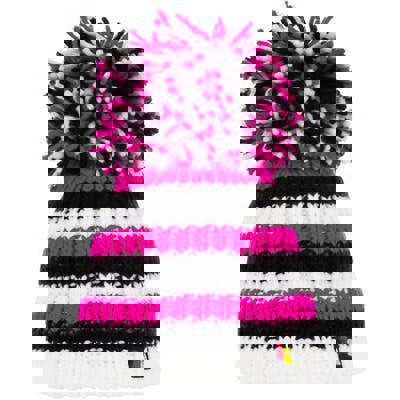 Big Bobble Hats Pink Zebra