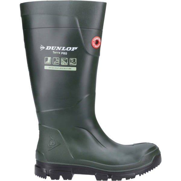 Dunlop Unisex Adult TerraPRO Purofort Wellington Boots - Green