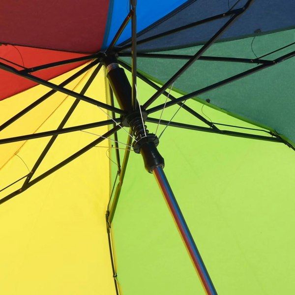 Berkfield Automatic Folding Umbrella Multicolour 124 cm