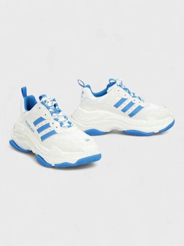 Balenciaga Adidas x Balenciaga Triple S Sneaker White Blue
