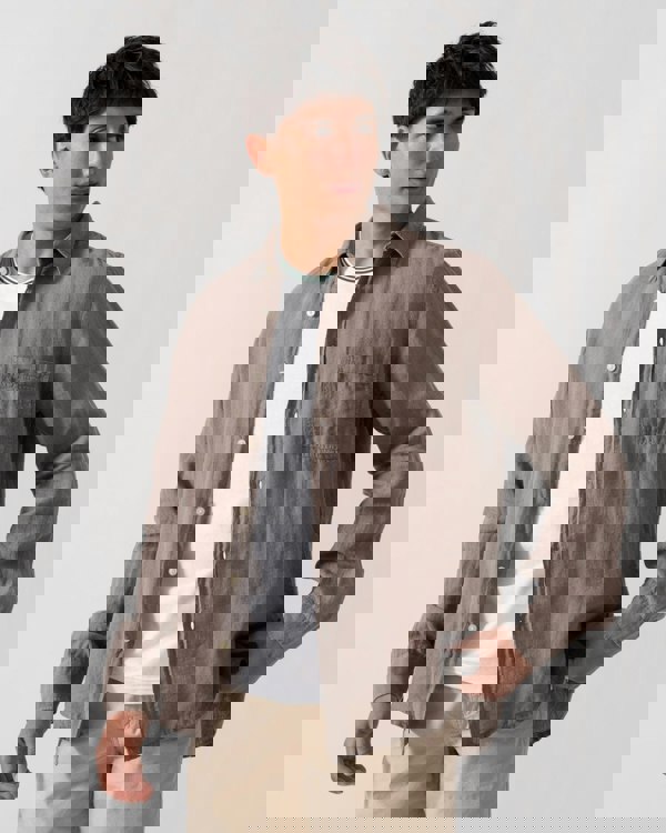 BOSS Orange Relegant 6 Mens Long Sleeve Shirt 50537381 - Open Beige 294