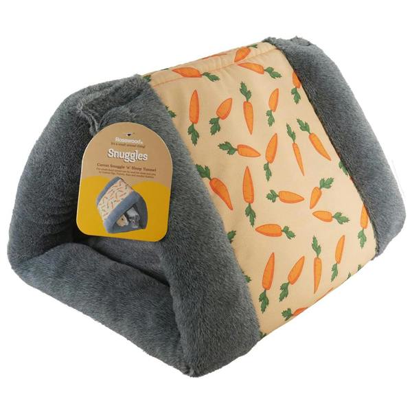 Rosewood Carrot Snuggle 'n' Sleep Tunnel for Small Animals