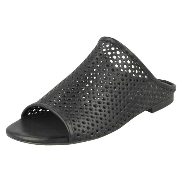 Savannah Ladies Savannah Flat Punched Upper Mule Sandals