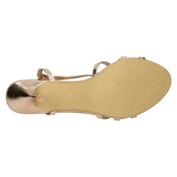 Spot On Ladies Spot On Mid Heel Sling Back Sandal