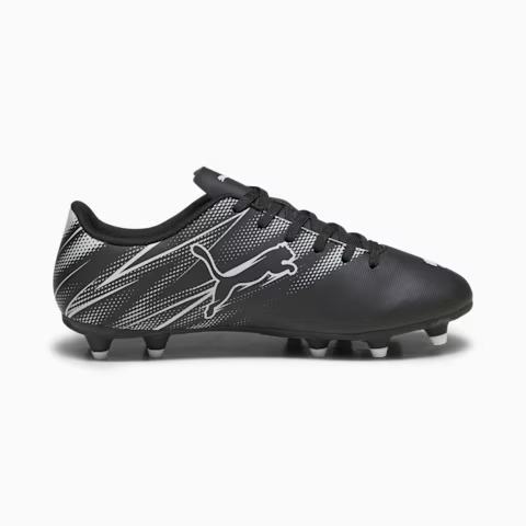 Puma Childrens/Kids Attacanto Turf Training Football Boots - Black/Silver