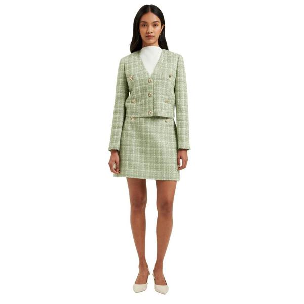 Ted Baker WMH KOMA Rose Button Cropped Boucle Tail 5