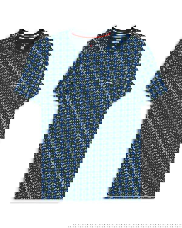 Lambretta Mens All Over Geometric Smart Classic Retro T-Shirt