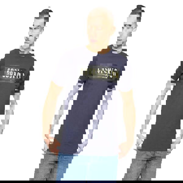 Crosshatch Mens Changra T-Shirt - Blue Nights - 