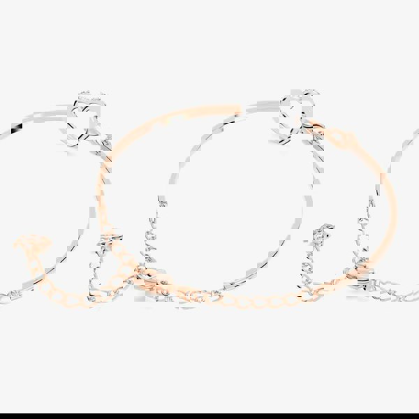 Swarovski Infinity Heart Two Colour White Crystal Bangle 5518869 M