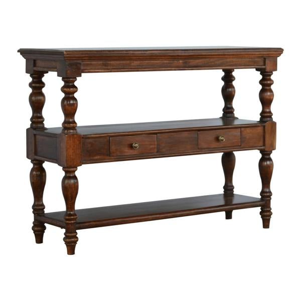 Artisan Furniture Solid Wood Turned Leg Console Table