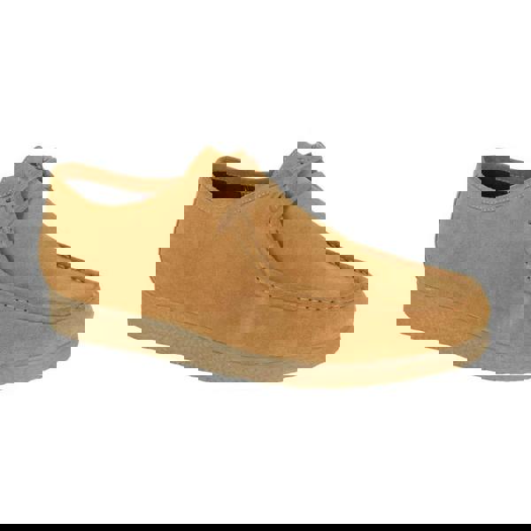 Roamers Mens Suede Apron Casual Shoes - Camel - 