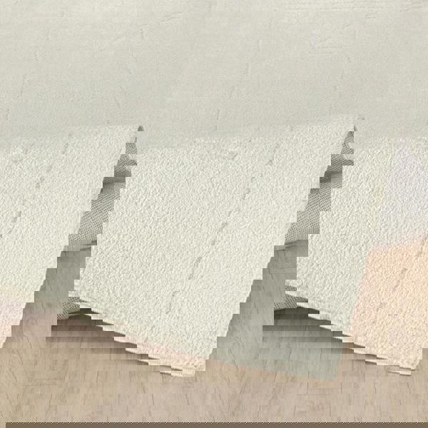 Livabliss Freud-Modern Ivory Off-White High Pile Rug