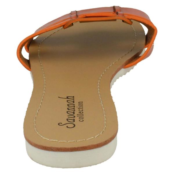 Savannah Ladies Savannah Flat Two Strap Mule