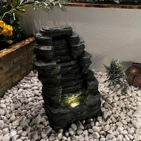 Tranquillity Water Features Mini Rock Cascade Rock Effect Water Feature
