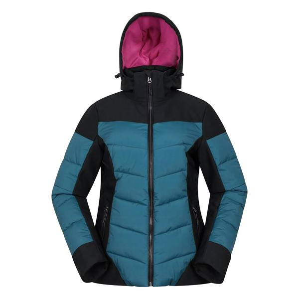 Mountain Warehouse Womens/Ladies Resort RECCO Padded Ski Jacket - Dark Green - 