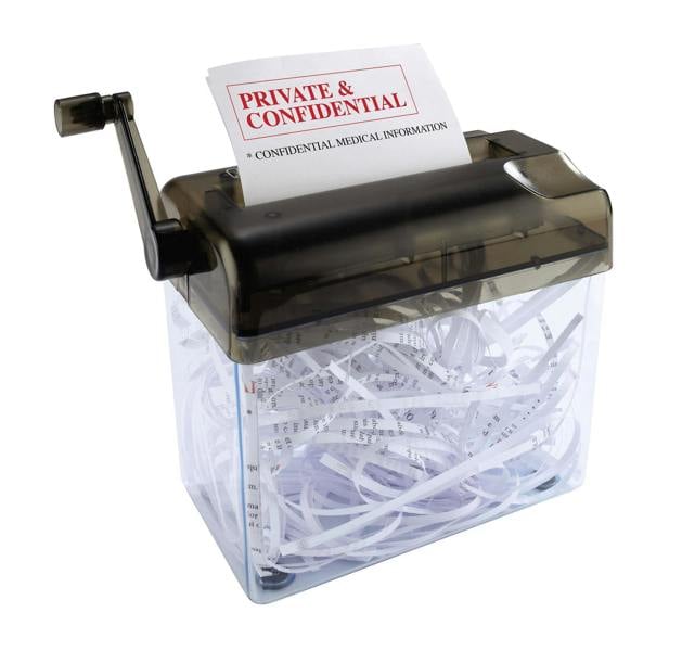 Mini Manual Paper Shredder