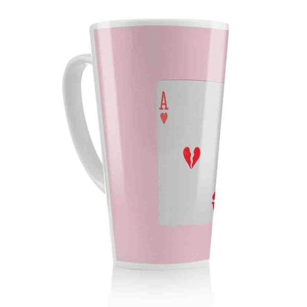 Benjamin Tate Design Ace Of Broken Hearts Latte Mug