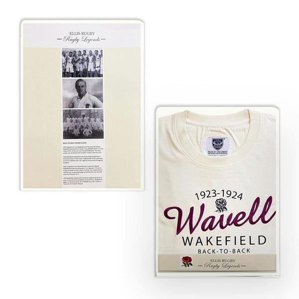 Ellis Rugby England Rugby 1923 T-Shirt 1924 Grand Slam Ecru