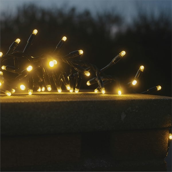 Eagle Connect Cluster Lights Black Rubber IP65 Warm White 5M