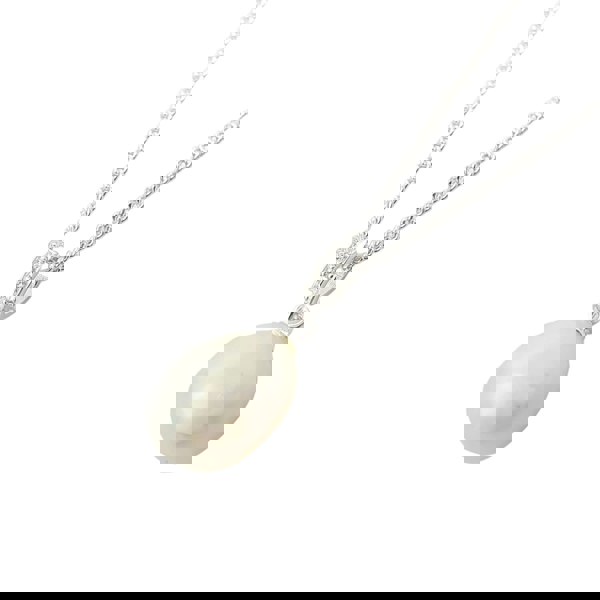 Dainty Peal Pendant Sterling Silver Necklace