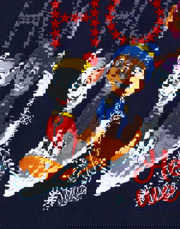 Paw Patrol Unisex Kids Blue Ho Ho Ho Short Sleeved T-Shirt