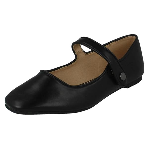 Savannah Ladies Savannah Hook and Loop Strap Mary Jane Style Shoes F80590