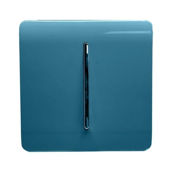 Trendi Switch 1 Gang 1 or 2 way Rocker Light Switch in Ocean Blue